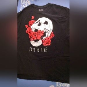 Spencer's black large t shirt